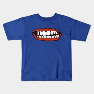 Natural Teeth Red Lips Mouth Kids T-Shirt